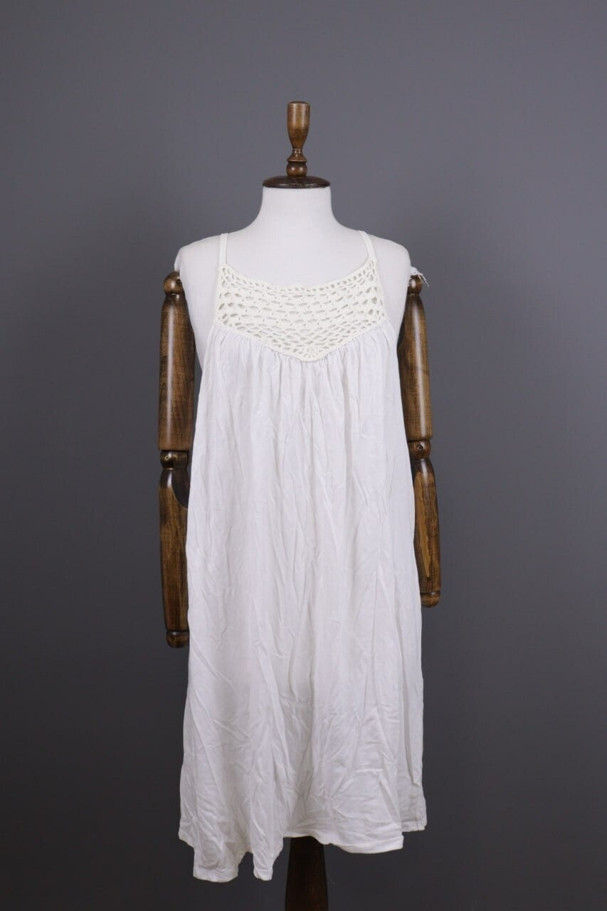 Used Lauren Ralph Lauren White Tank Midi Dress – Size S