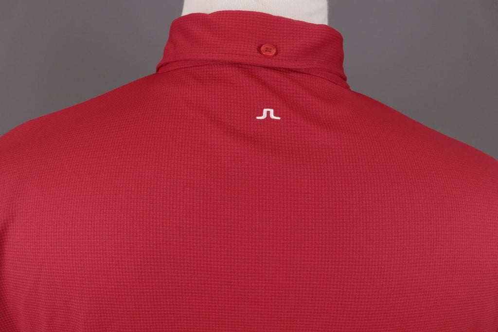 J.Lindeberg Red Sport Golf Short Sleeve Polo Shirt – Size XL