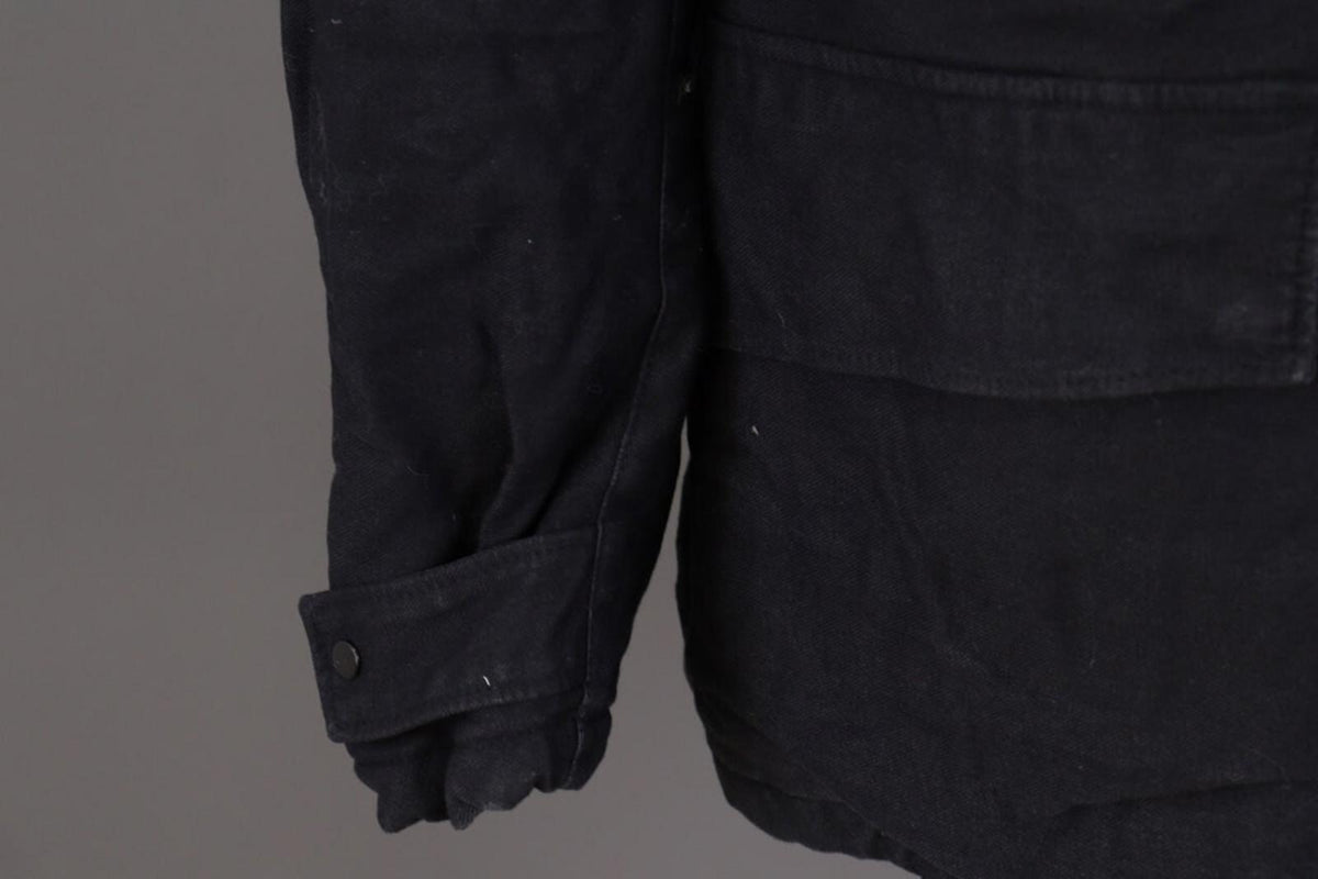 STONE ISLAND Blue Wool Multipockets Cago Hooded Full Zip Jacket – Size L
