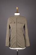 Max Mara Wool Plus Lycra Brown Zip Lightweight Jacket – Size USA 4 GB 8