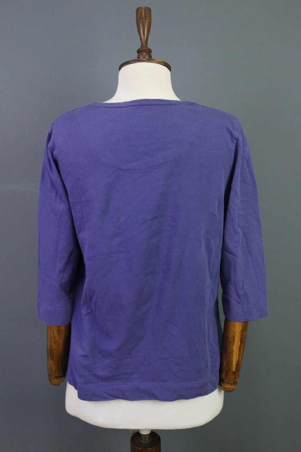 Used GUDRUN SJODEN Blue 3/4 Sleeve Top Blouse Shirt – Size S