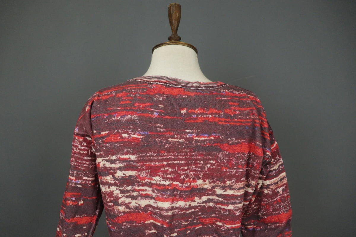 ISABEL MARANT POUR H&M Multi Space Dye Raglan Sleeve Pullover Sweater – Size 34