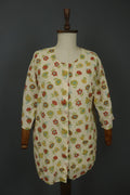 GUDRUN SJODEN Multi Floral Long Sleeve Crew Neck Short Shirt Dress – Size M