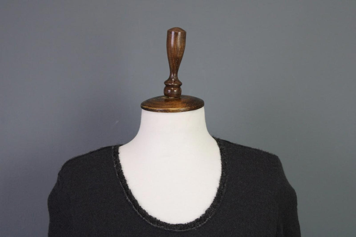 TRANSIT PAR-SUCH Gray Regular Fit Crew Neck Long Sleeve Pullover Sweater – Size 2