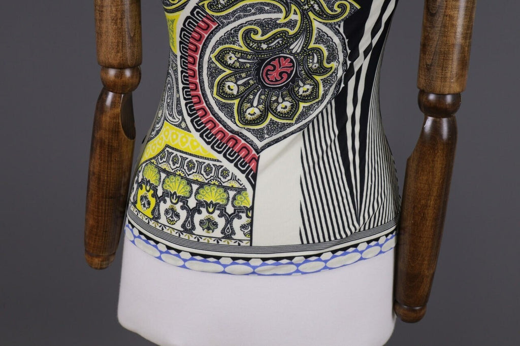 Etro Milano Multicolour Floral Paisley Sleeveless Blouse Top Shirt – Size 40