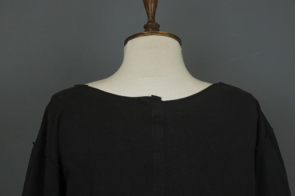 RUNDHOLZ Black Lagenlook Summer Long Sleeve Pullover Blouse Top – Size L