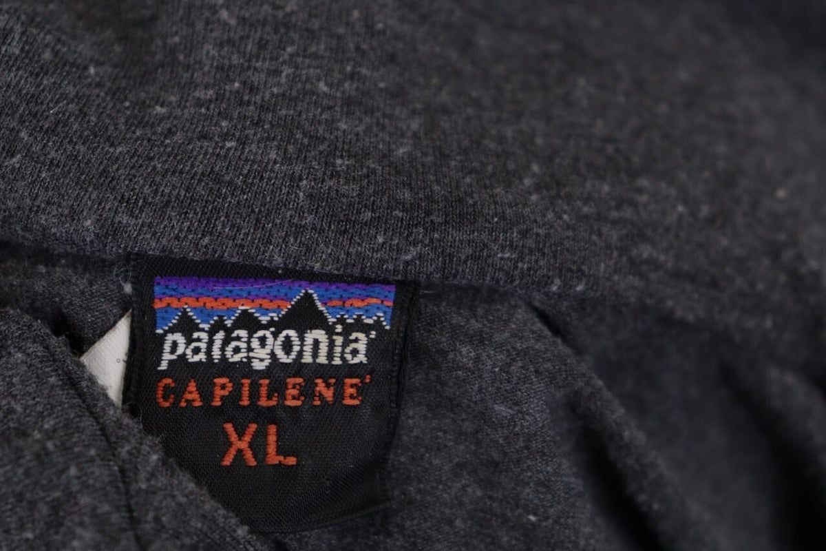 Patagonia Capilene Gray 1/4 Zip Activewear Base Layer Pullover – Size XL