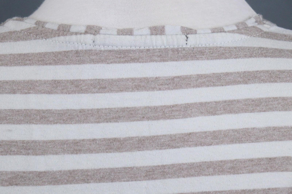 GUDRUN SJODEN Gray White Long Sleeve Stretch Blouse Top – Size L