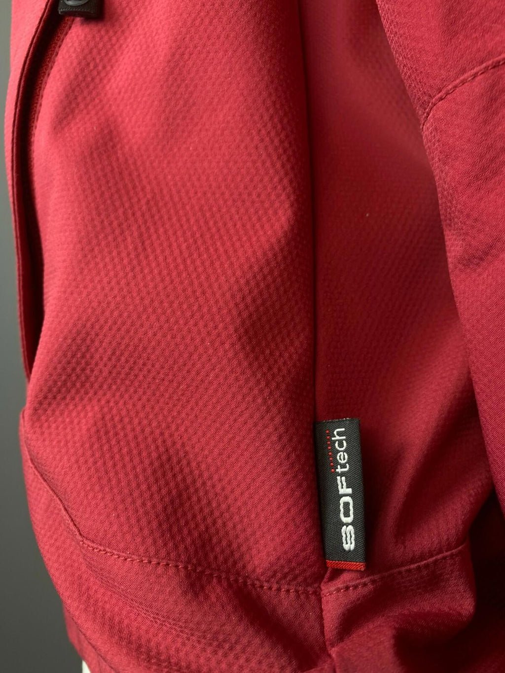 MAMMUT SOFT TECH Red Full Zip High Neck Soft Shell Jacket – Size L