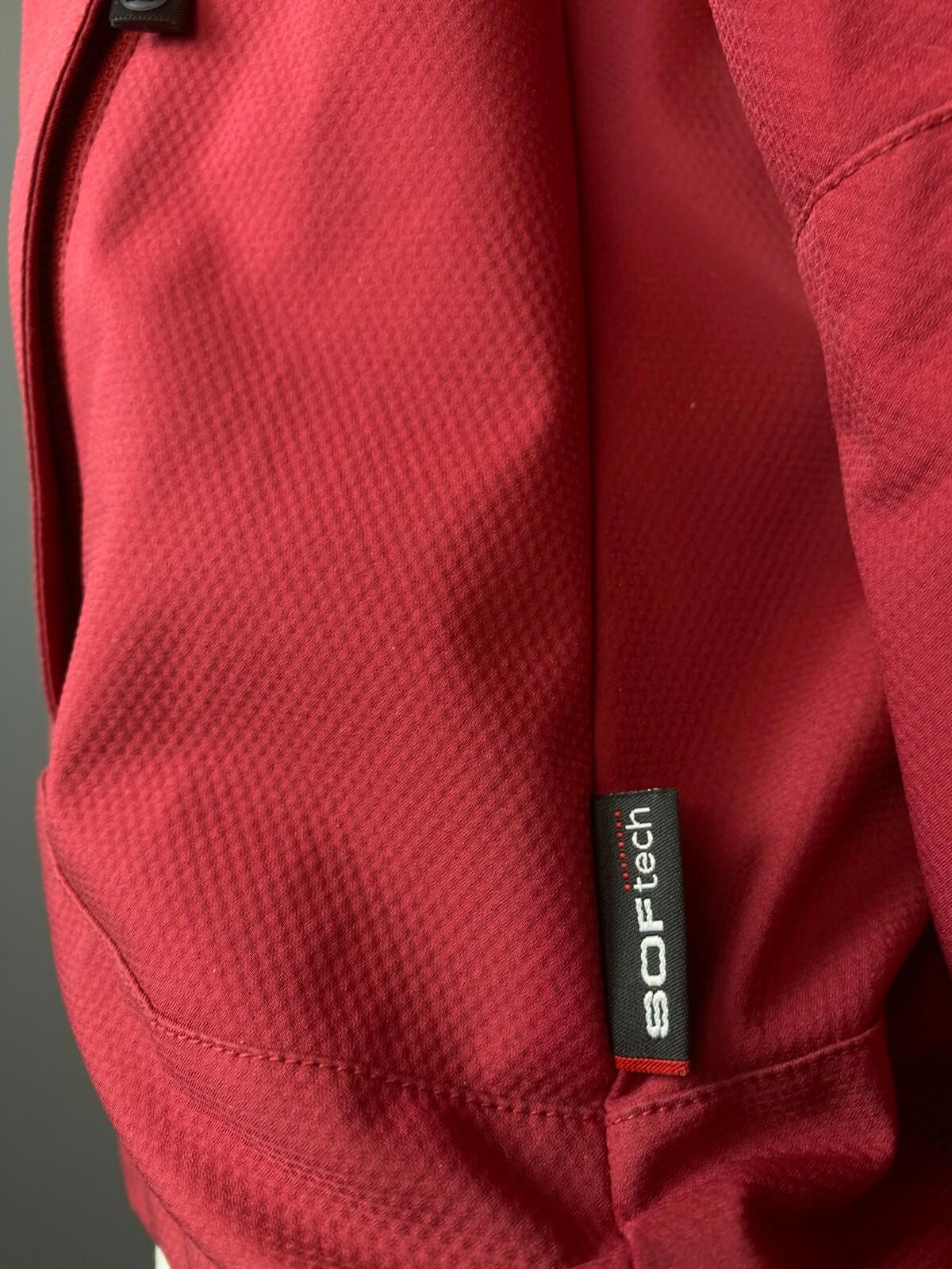 MAMMUT SOFT TECH Red Full Zip High Neck Soft Shell Jacket – Size L