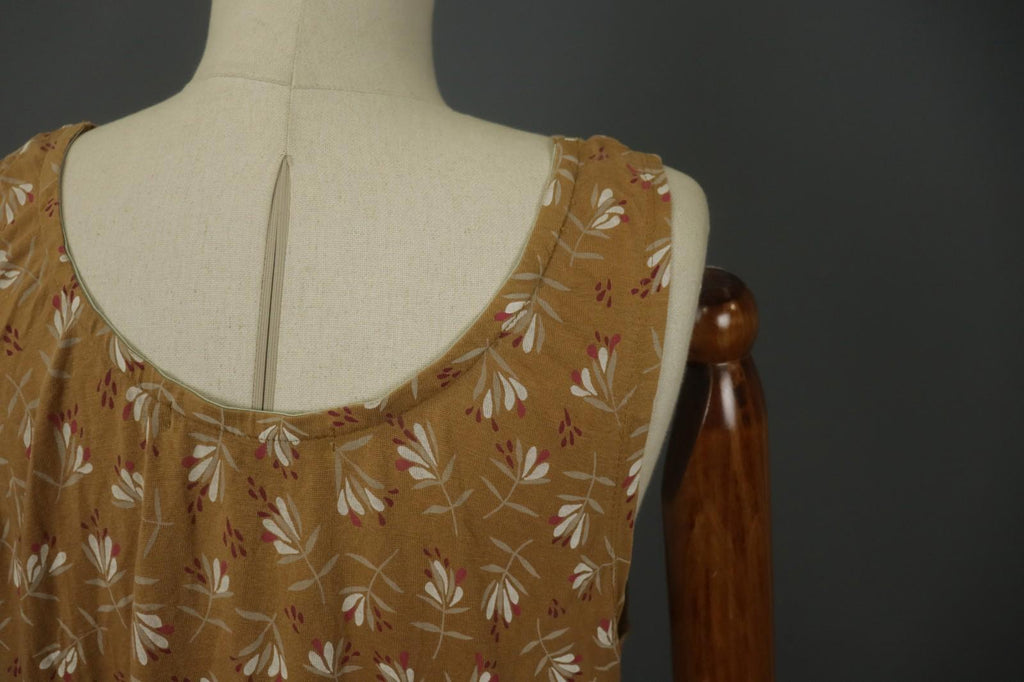 GUDRUN SJODEN Multi Floral Sleeveless Round Neck Pullover Tank Dress – Size L