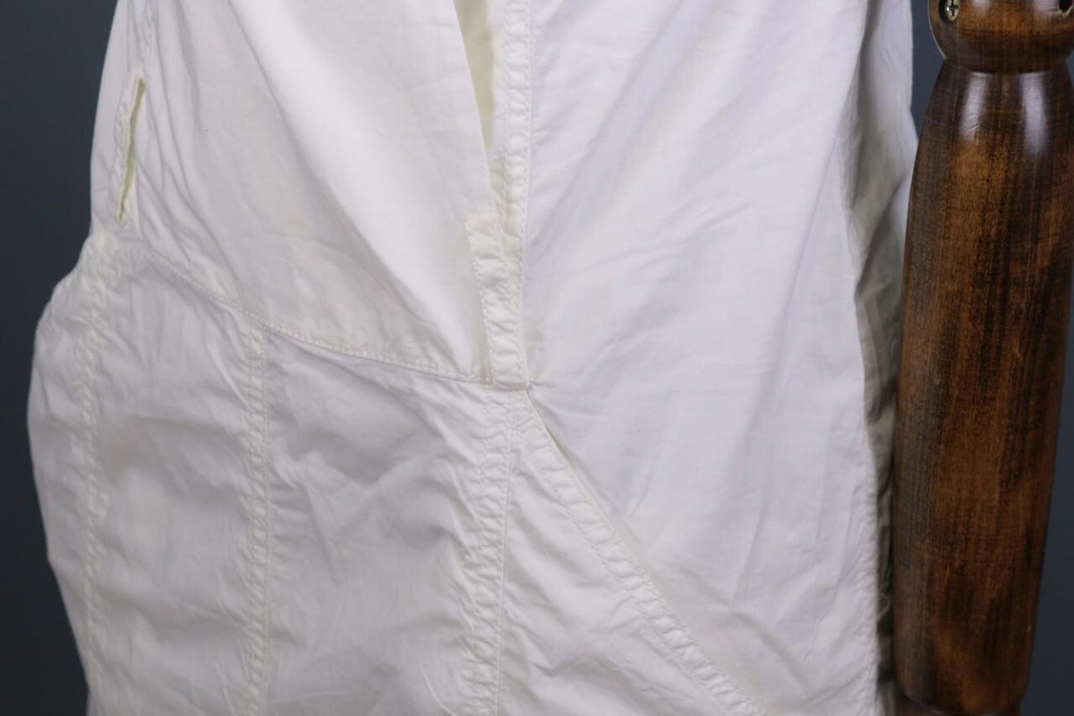 ANNETTE GORTZ Summer White Sleeveless Bodycon Wrape Midi Dress – Size 34