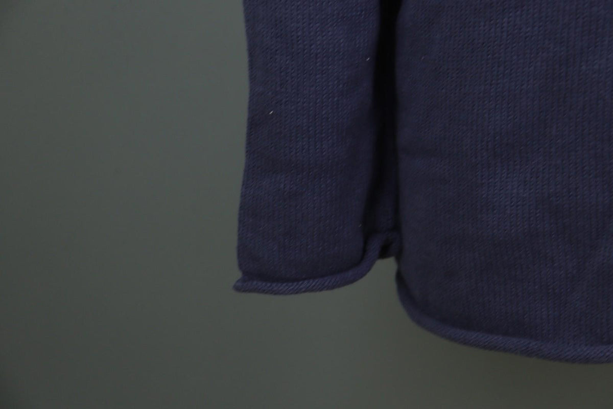 GUDRUN SJODEN Blue Cotton Knitted Long Sleeve Round Neck Pullover Sweater – Size M