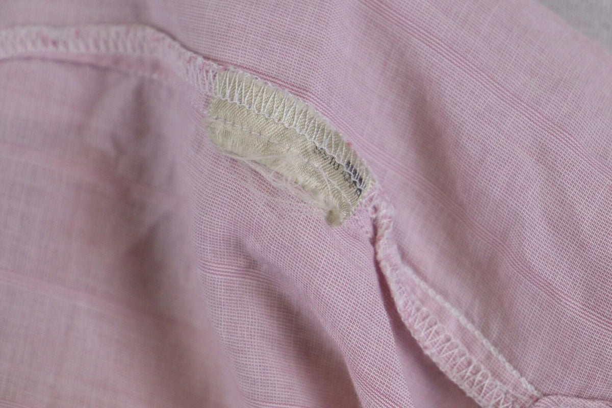 BURBERRY BRIT Pink Lightweight 3/4 Sleeve Stretch Button Down Shirt – Size XS