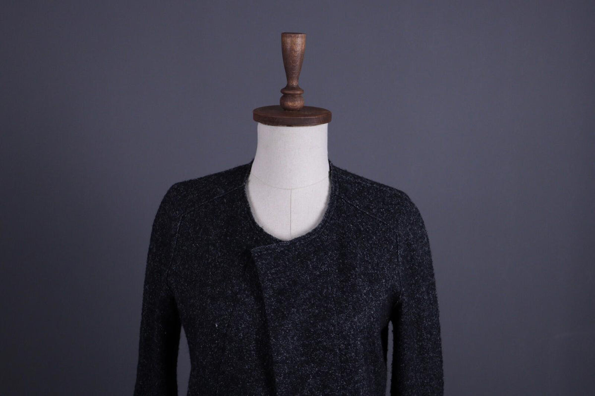 ISABEL MARANT ETOILE Gray Wool Drape Tweed Blazer Jacket – Size 40 / S