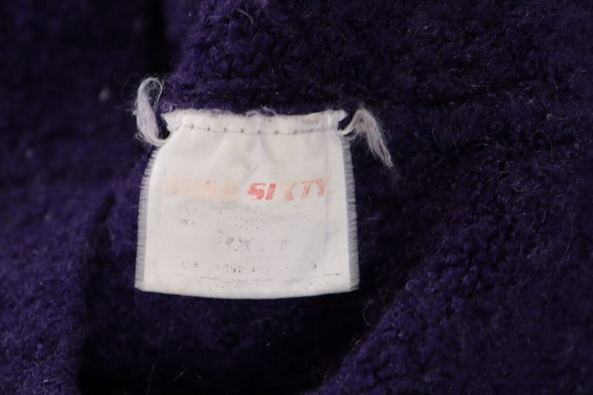 Miss Sixty Purple Knit Cropped Sweater – Size S