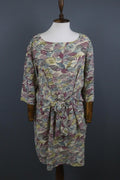 TOAST Multicolor 3/4 Sleeve Round Neck Fit & Flare Dress – Size 14