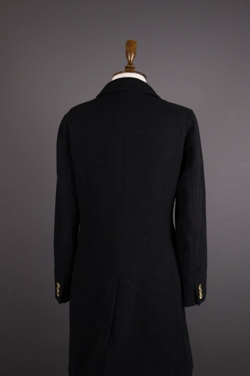 WEEKEND MAX MARA Black Multipocket Wool Tweed Coat – Size I 44 / GB 12 / USA 10