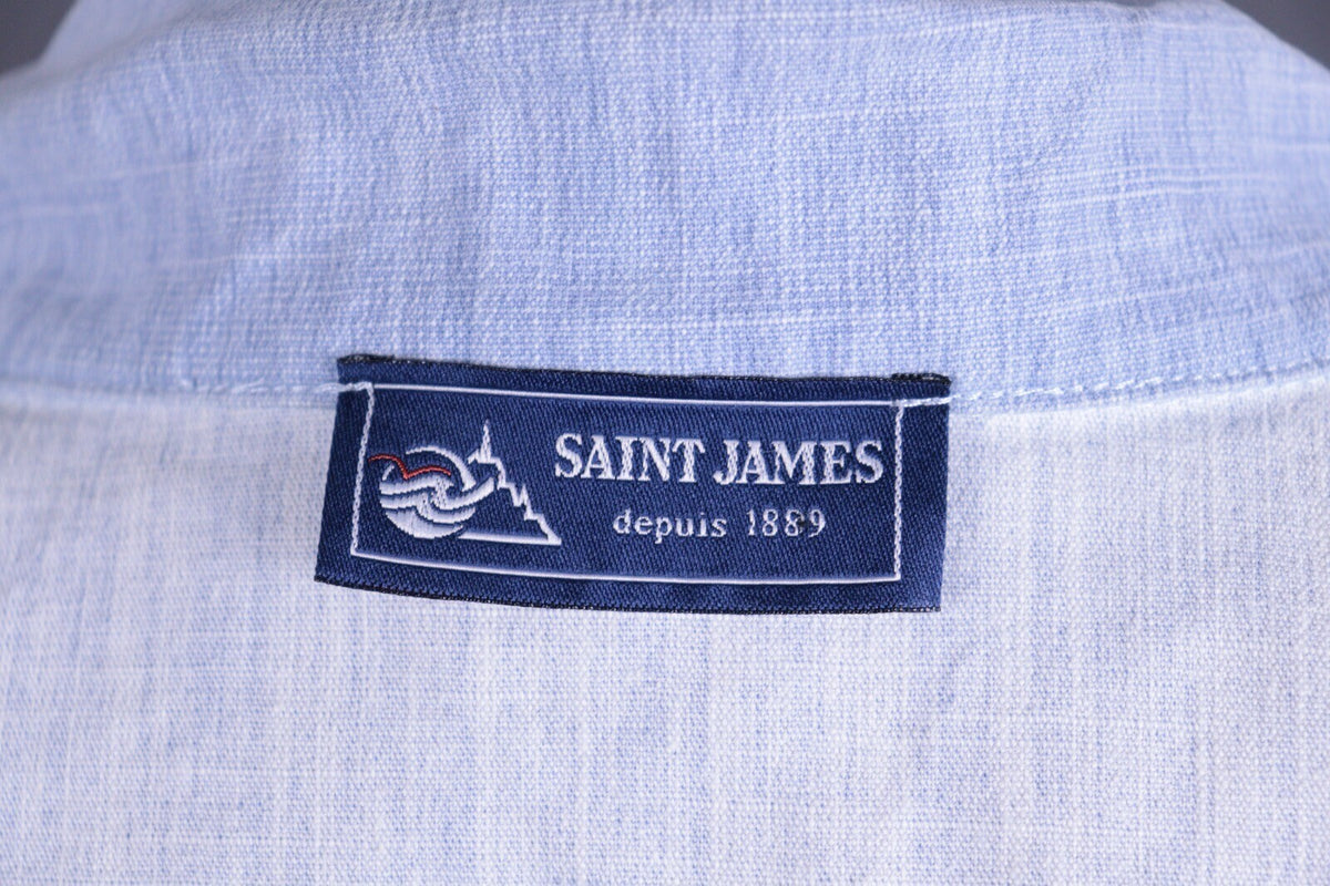 Saint James Depuis 1889 Blue Denim Coach Jacket – Size L-XL US14?