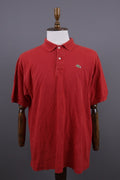 Lacoste Red Summer Men Short Sleeve Polo Shirt – Size 7 XXL
