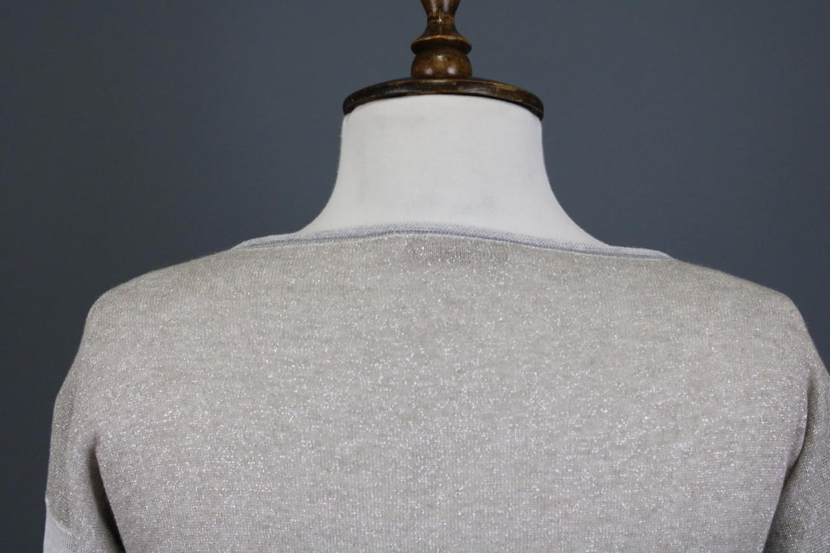 FABIANA FILIPPI Multicolor Crew Neck Long Sleeve Pullover knit Top – Size S/M