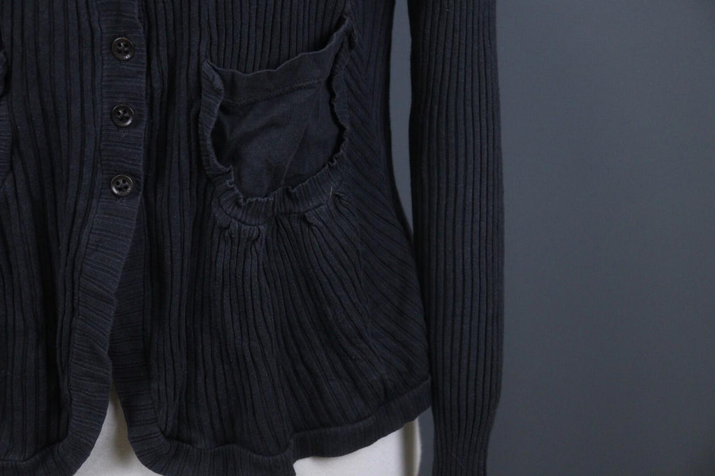 TRANSIT PAR SUCH Black Long Sleeve Lightweight Cardigan Sweater – Size 4