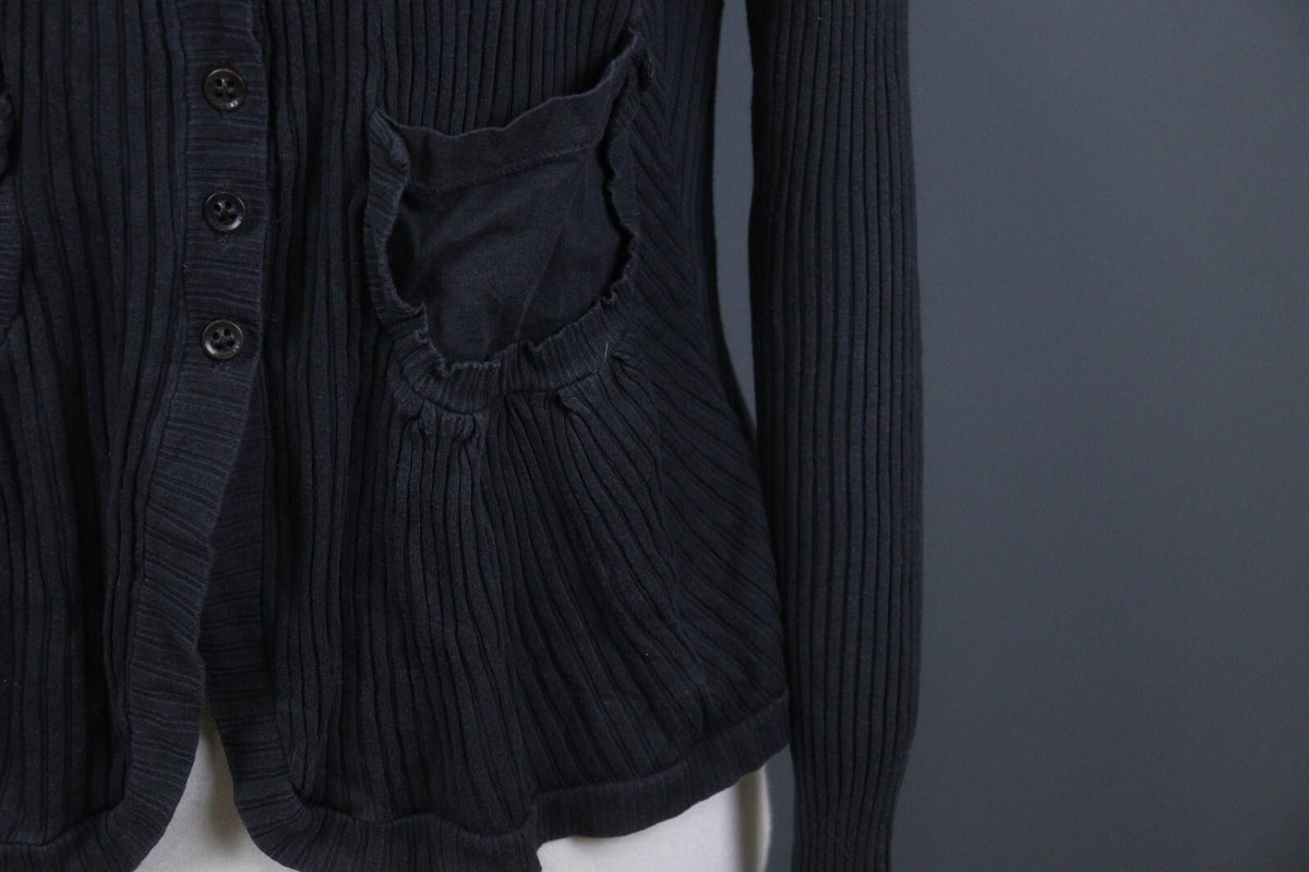 TRANSIT PAR SUCH Black Long Sleeve Lightweight Cardigan Sweater – Size 4