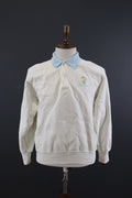 Best Company Olmes Carretti Vintage White Polo Carts Knit Sweatshirt – Size L