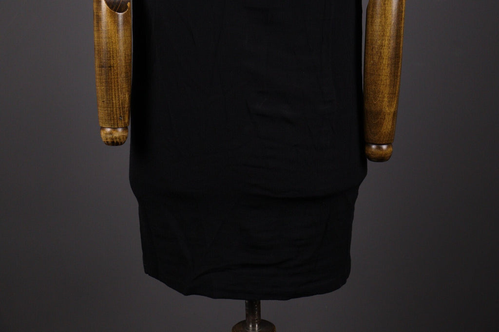 Cop Copine Paris Black Sleeveless Fame Robe Viscose Dress – Size 42