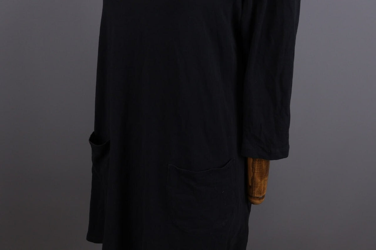 Gudrun Sjoden Black Lagenlook Long Sleeve Relaxed A-Line Dress – Size L