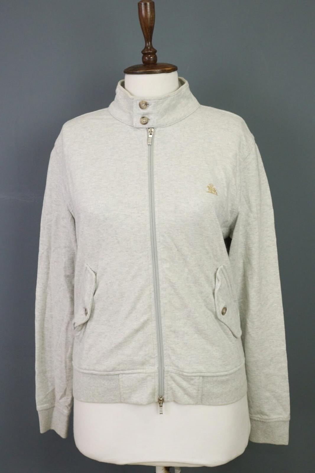 BARACUTA ENGLAND Gray High Neck Full Zip Track Jacket – Size M