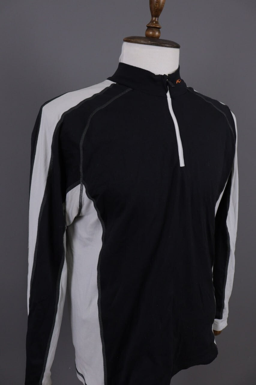 KJUS System 1/4 Zip Long Sleeve Activewear Fleece Jacket Sweater – Men's L