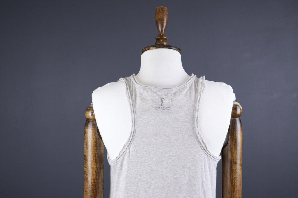 DENIM & SUPPLY RALPH LAUREN Gray Sleeveless Tank Maxi Dress – Size M