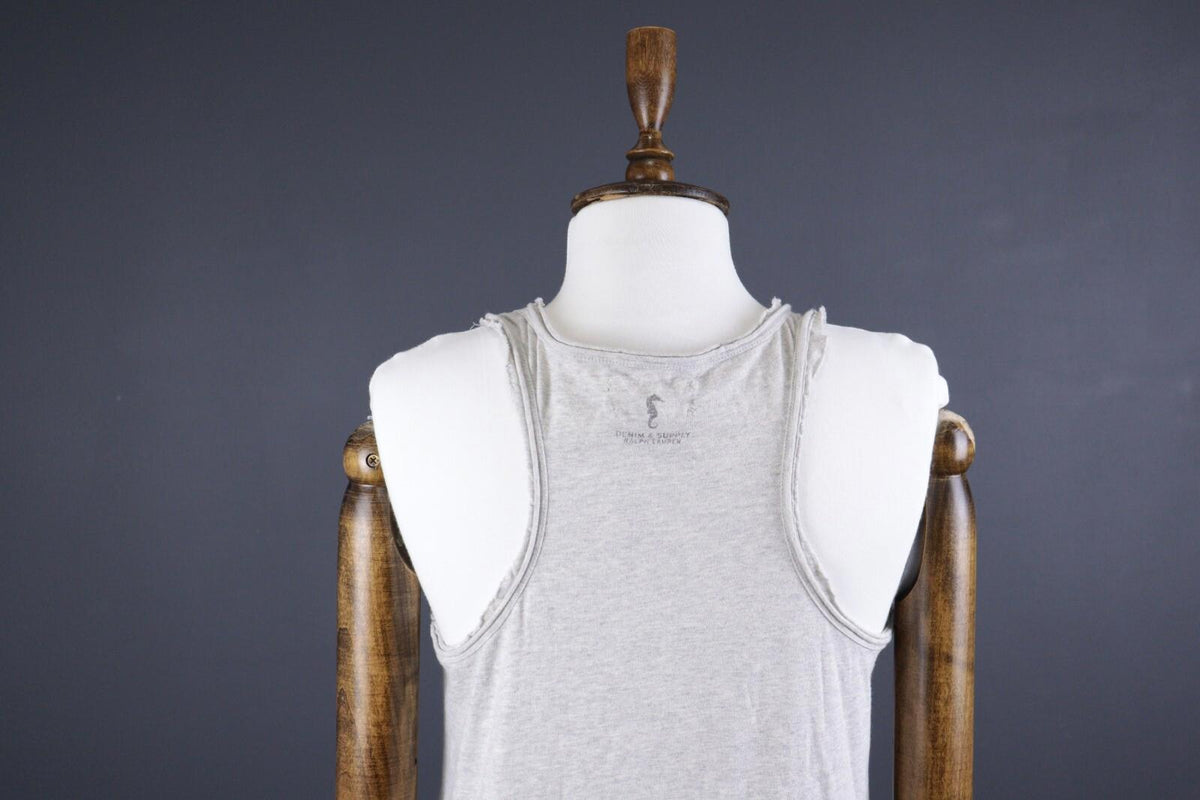 DENIM & SUPPLY RALPH LAUREN Gray Sleeveless Tank Maxi Dress – Size M