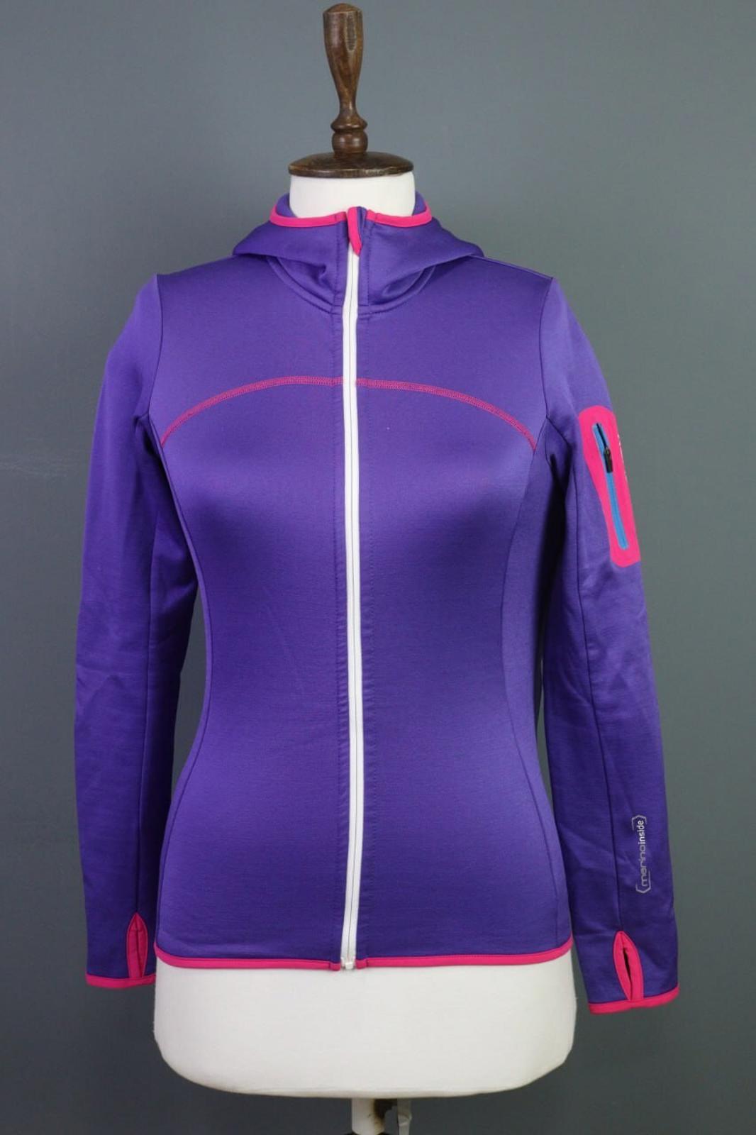 ORTOVOX Jacket Windbreaker Blue Wool Full Zip Hiking Hooded – Size XS