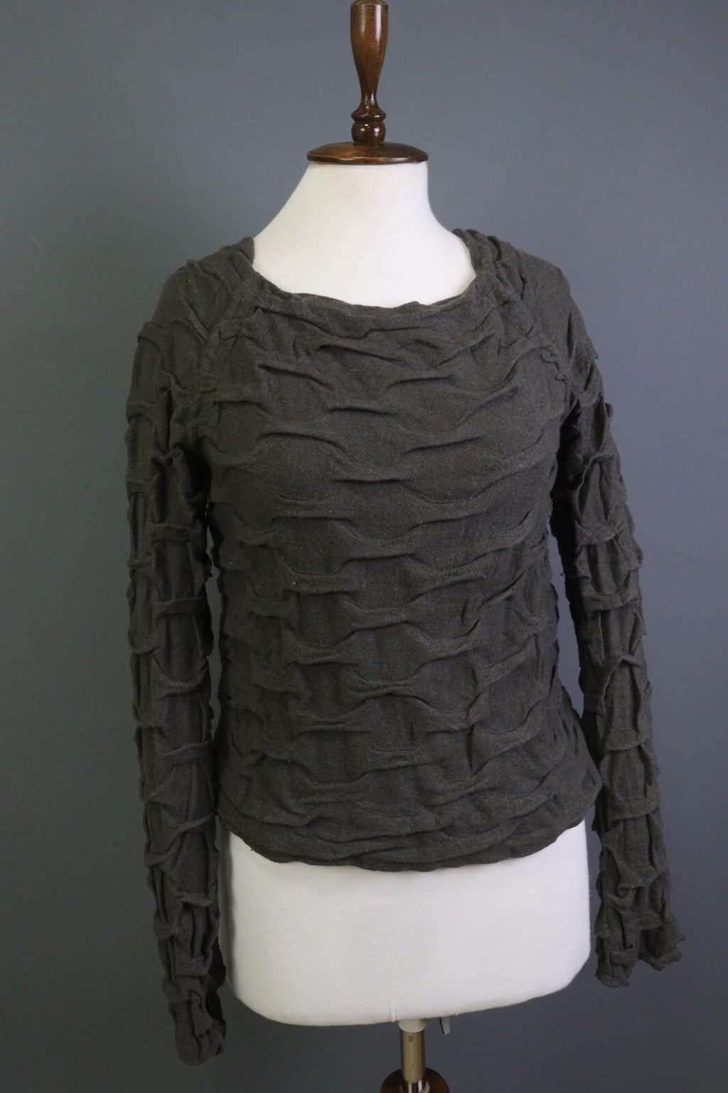 Absolut by ZEBRA Angora Wool Crew Neck Textured Knit Pullover Sweater – Size 2