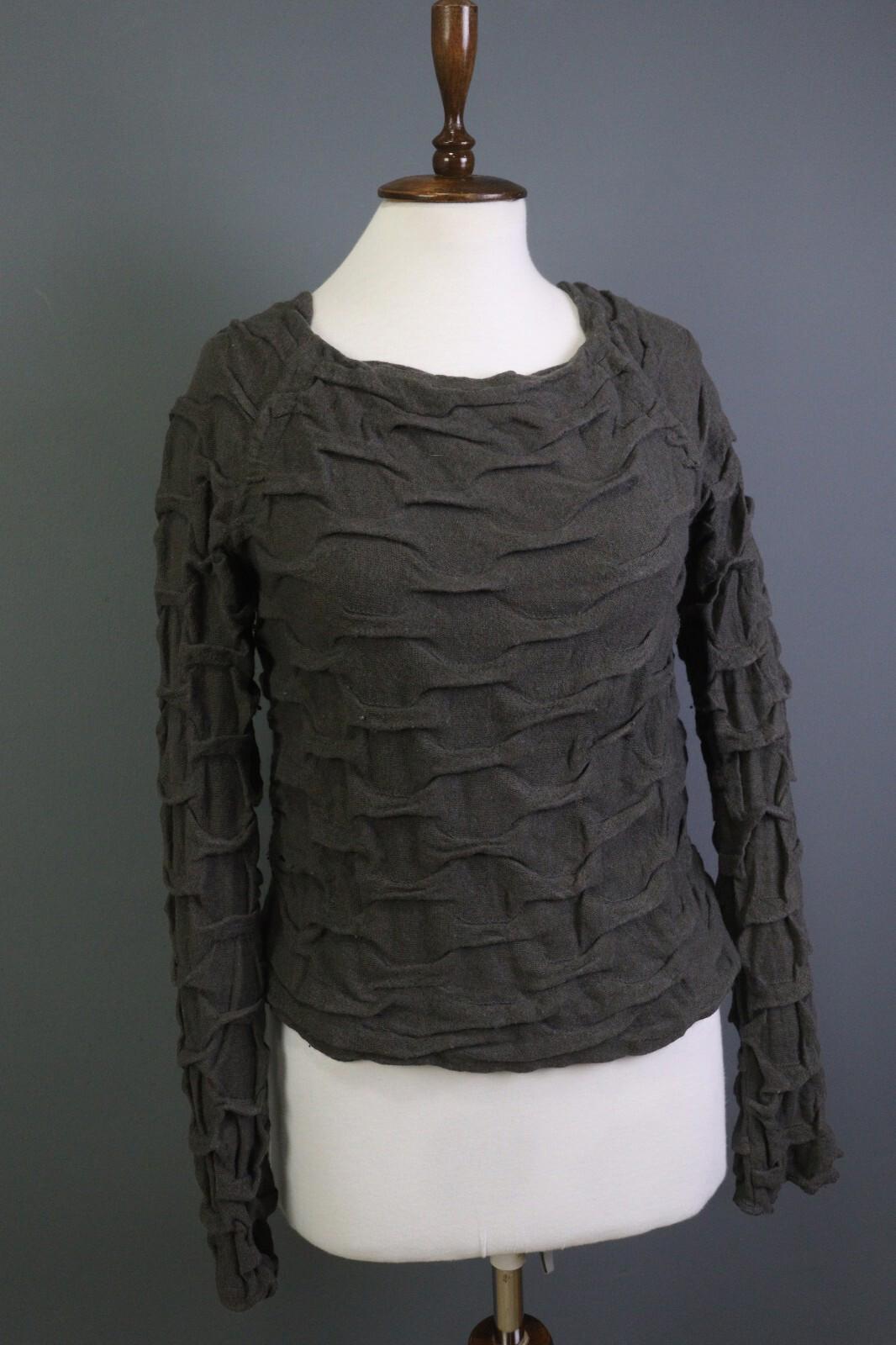 Absolut by ZEBRA Angora Wool Crew Neck Textured Knit Pullover Sweater – Size 2
