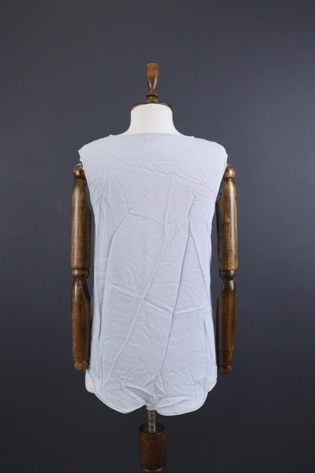 FABIANA FILIPPI Blue Sleeveless Silk Tank Top Tunic – Size 46 Large
