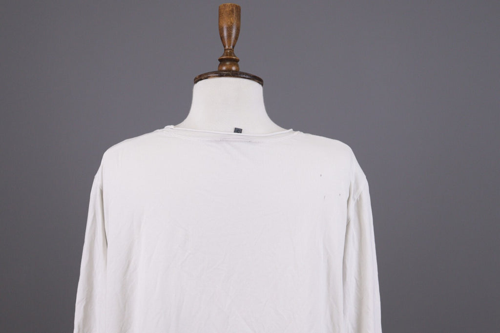 Oska White Long Sleeve Lightweight Summer Top Shirt – Size 5 / 2XL