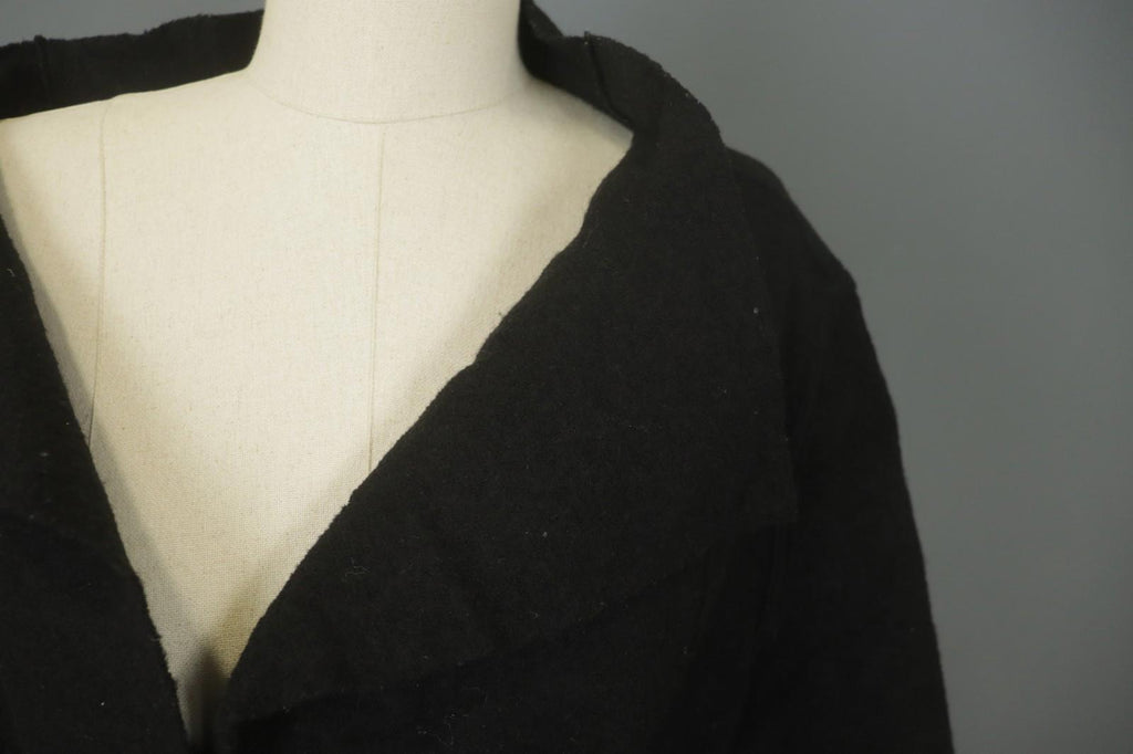 OSKA Black Long Sleeve Shawl Collar Casual One Button Blazer Jacket – Size 2
