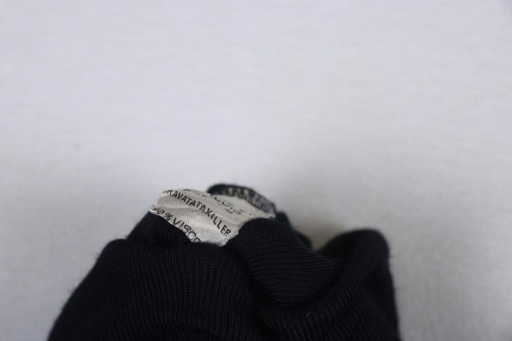 MARITHE+FRANCOIS GIRBAUD Black Viscose Raglan Sleeve Pullover Sweater – Size 38