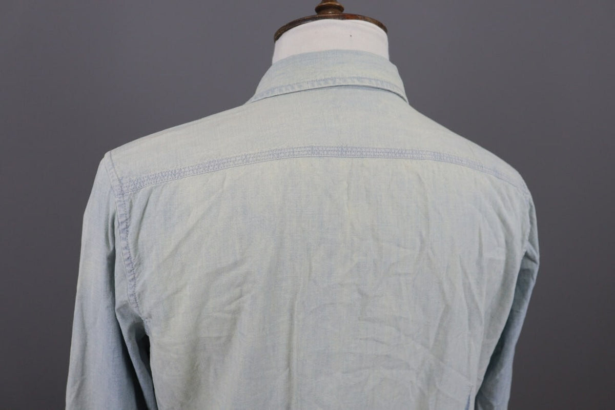 Denim & Supply Ralph Lauren Blue Long Sleeve Denim Over Shirt XL – Men's