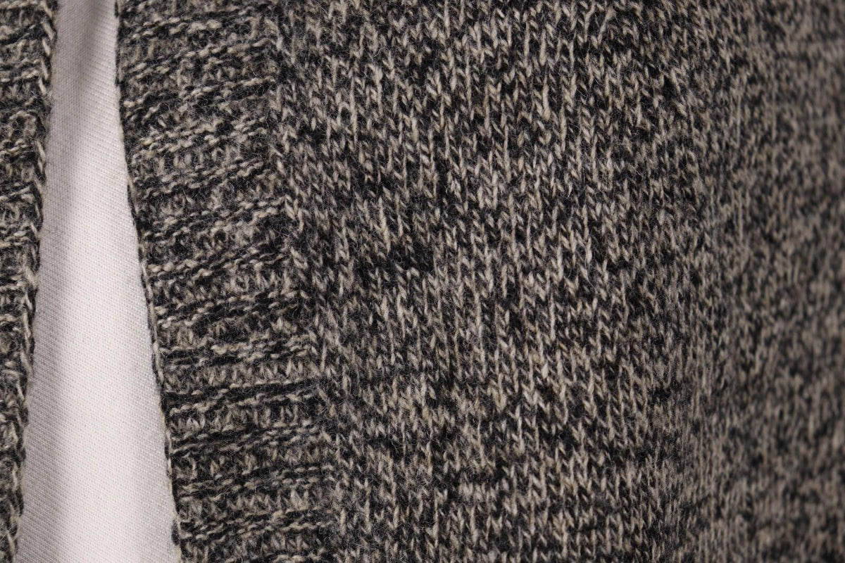 COP COPINE Gray Designer Knit Drape Cardigan Sweater – Size M