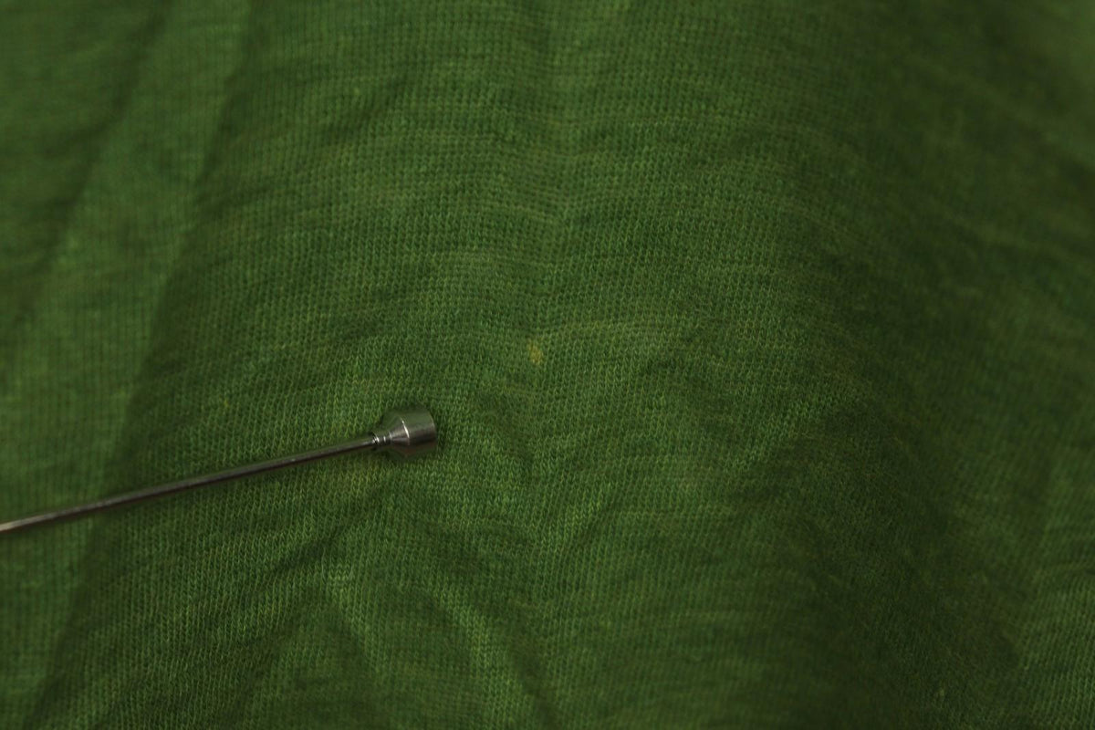 GUDRUN SJODEN Green Linen Long Sleeve Round Neck Button Front Shirt Top – Size L