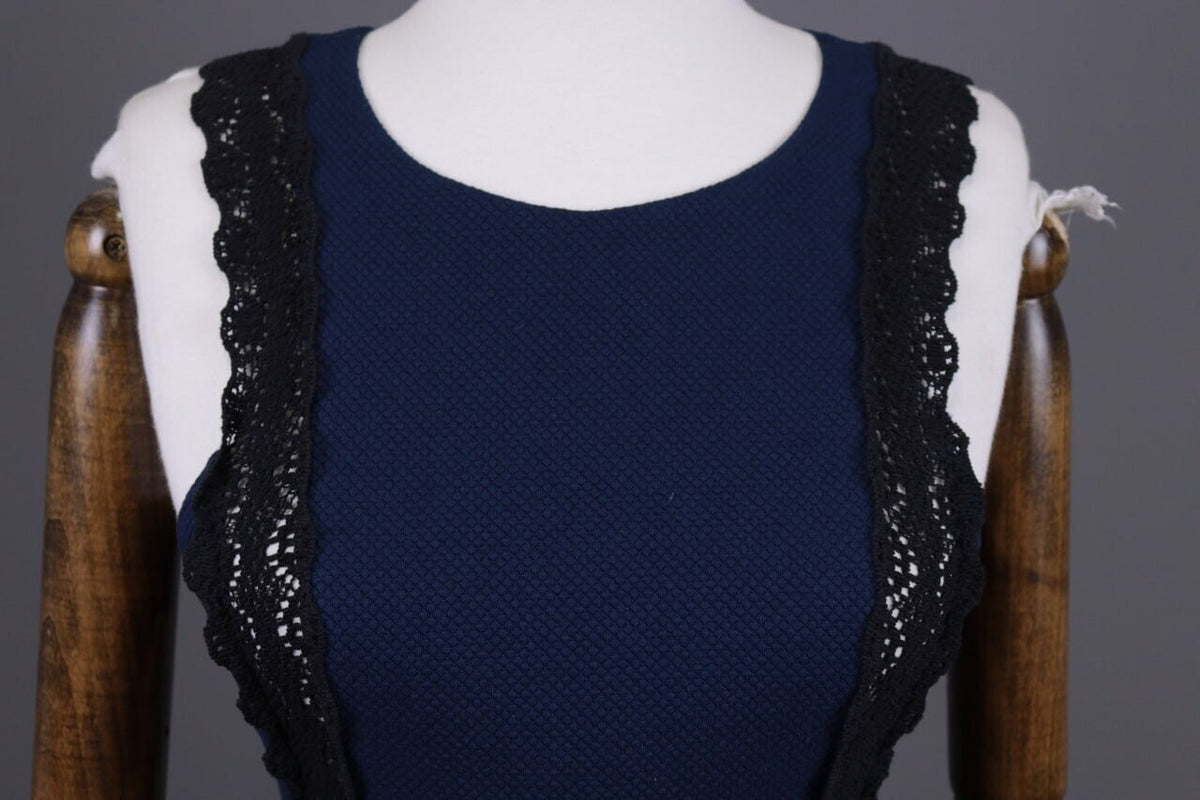 Claudie Pierlot Blue Summer Party Cocktail Evening Skeater Dress – Size 36