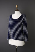 Lauren Ralph Lauren Blue Stripe Long Sleeve Pullover Sweater – Size L