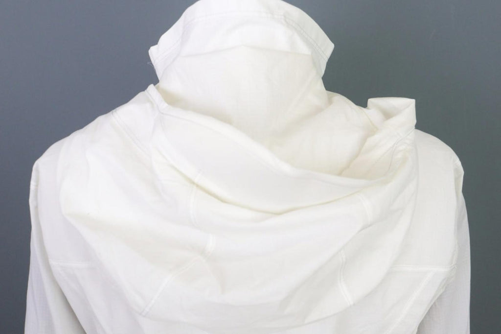 KUHL White Classic Fit High Neck Casual Long Sleeve Full Zip Hooded Jacket Sz M – Used