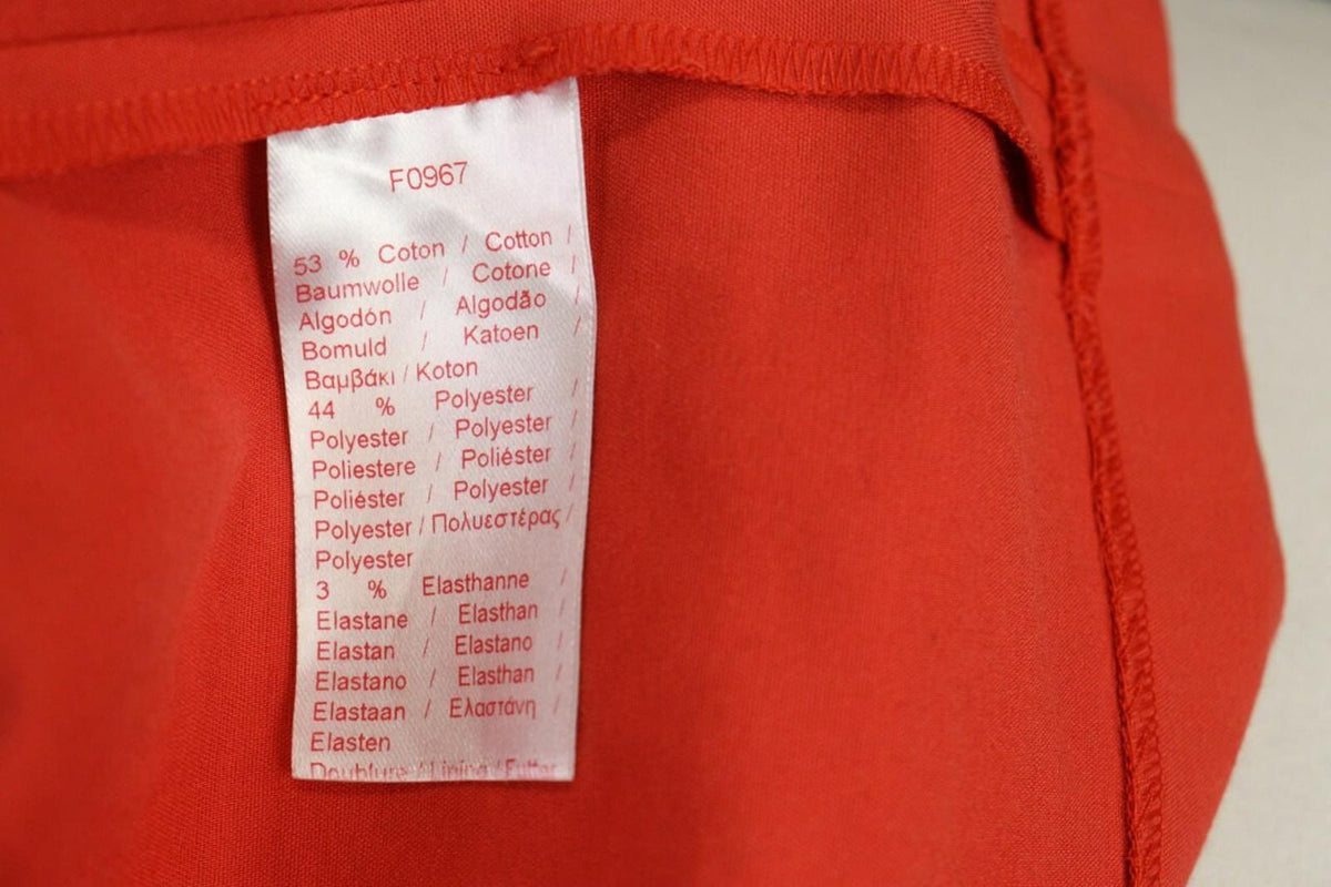 LACOSTE LIVE Dress Red V-Neck A-Line Tennis Short – Size S