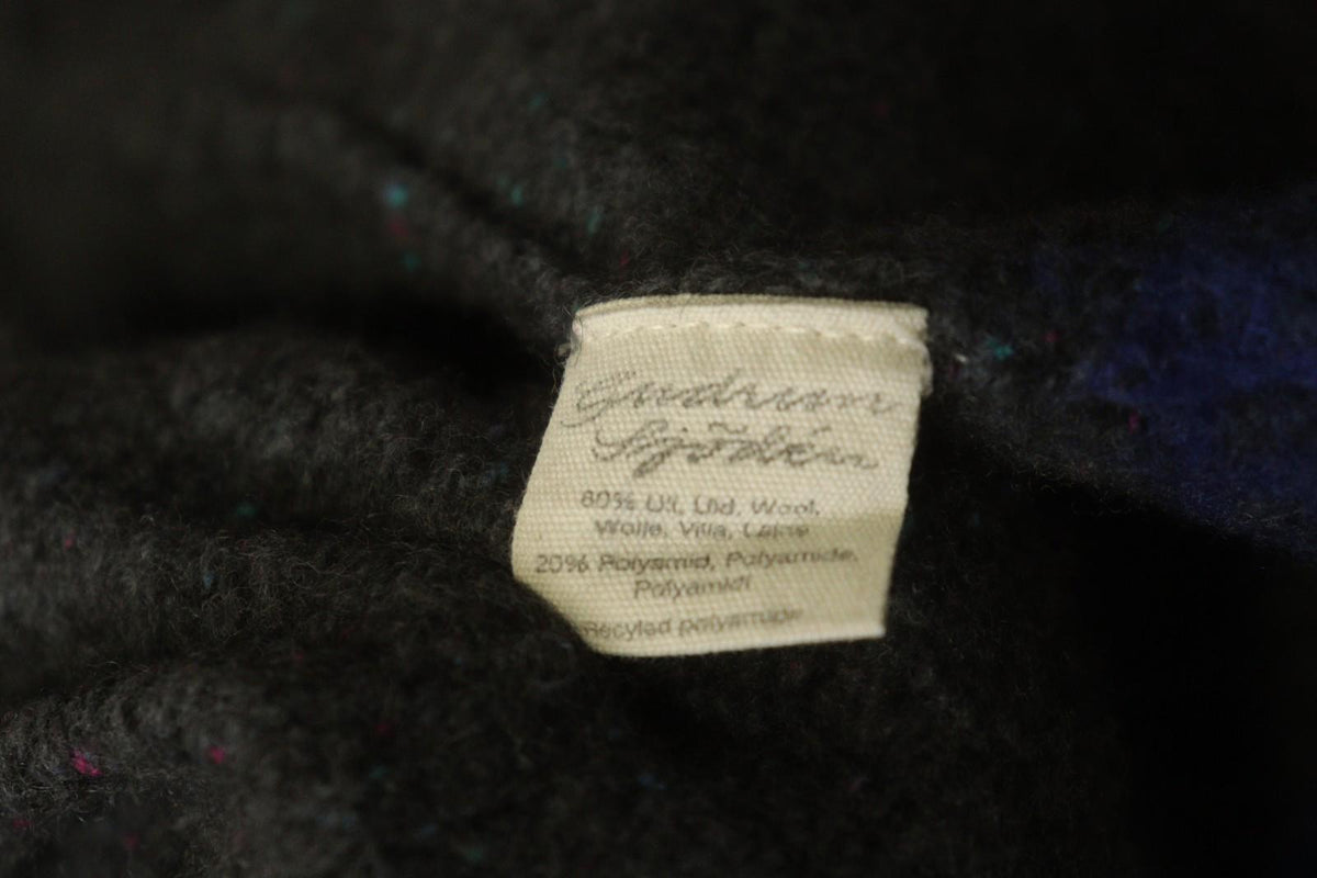 GUDRUN SJODEN Charcoal Gray Wool Sleeveless Button Front Cardigan Sweater – Size L