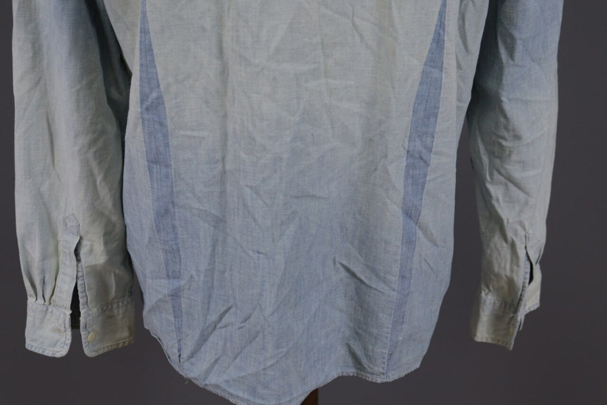 Denim & Supply Ralph Lauren Blue Long Sleeve Denim Over Shirt XL – Men's